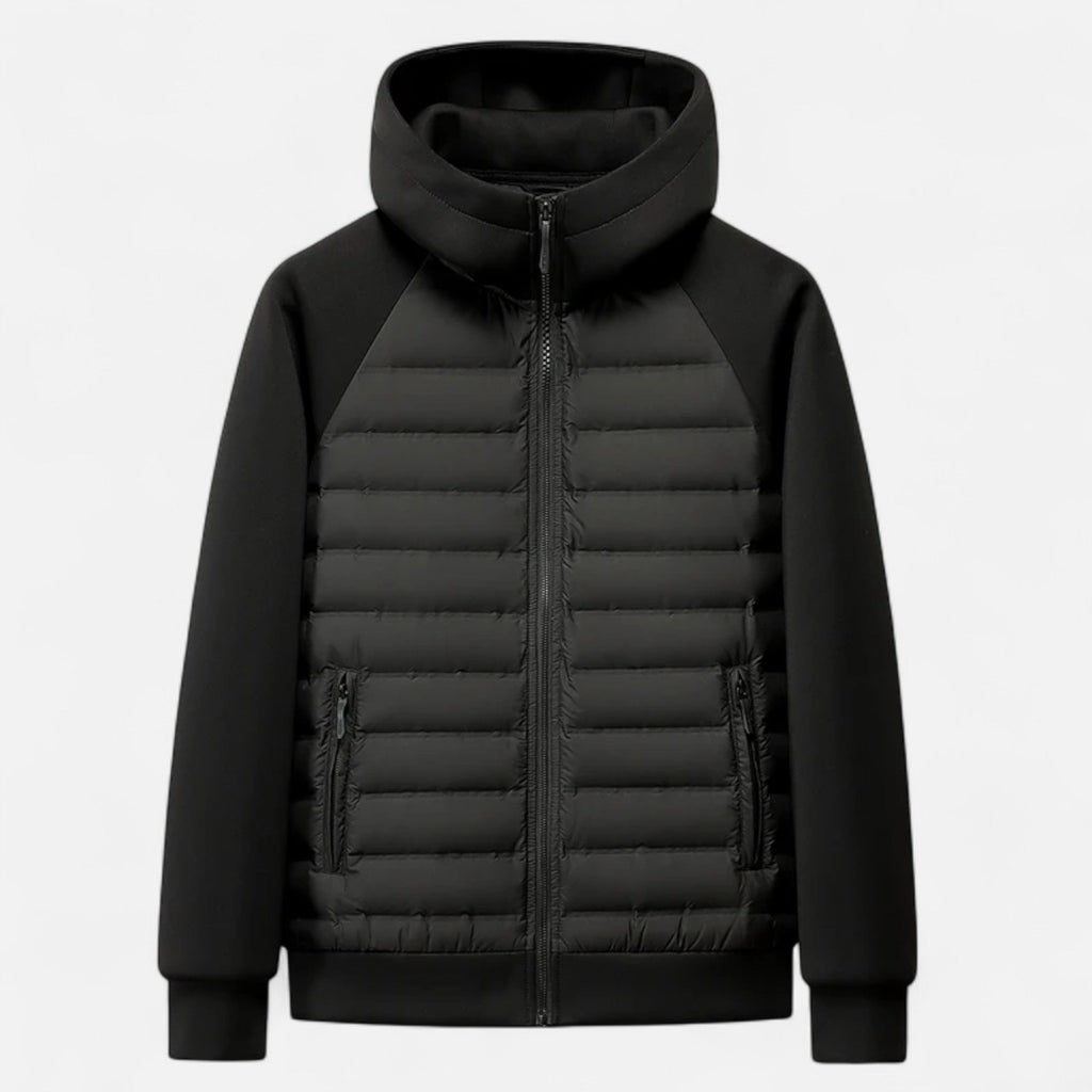 Men's Hooded Composed Puffer Jacket