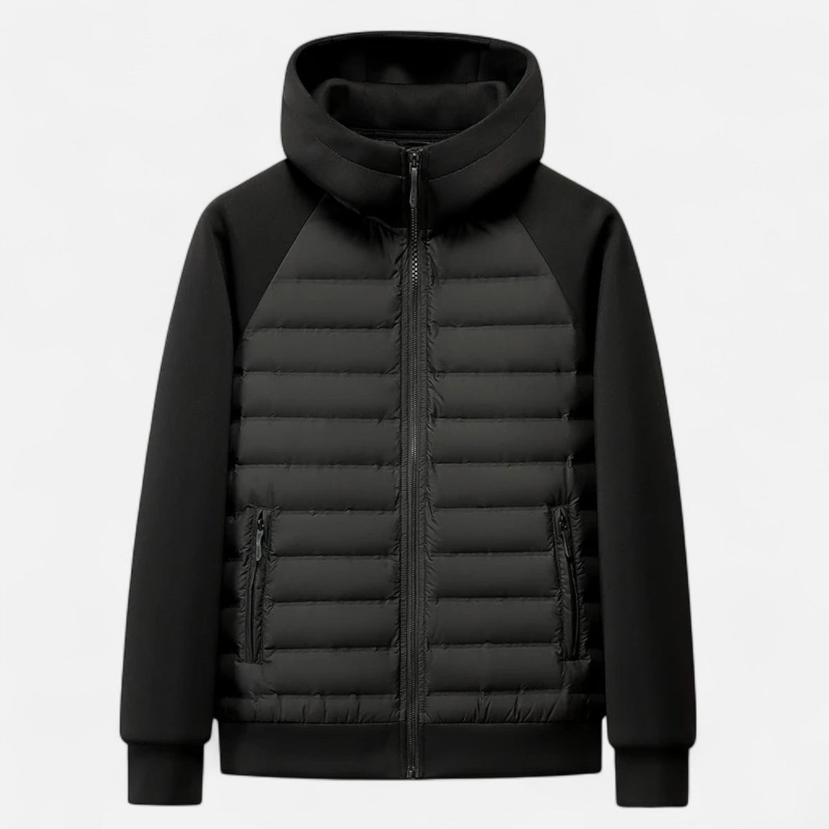 Men's Hooded Composed Puffer Jacket