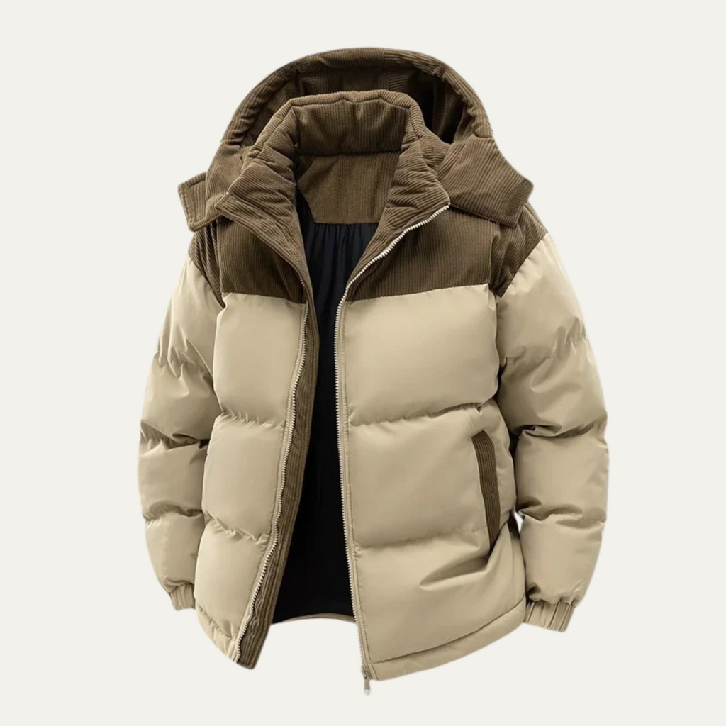 Men's Hooded Padded Sleek Puffer Jacket