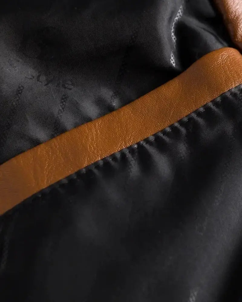 Men's Leather Biker Jacket