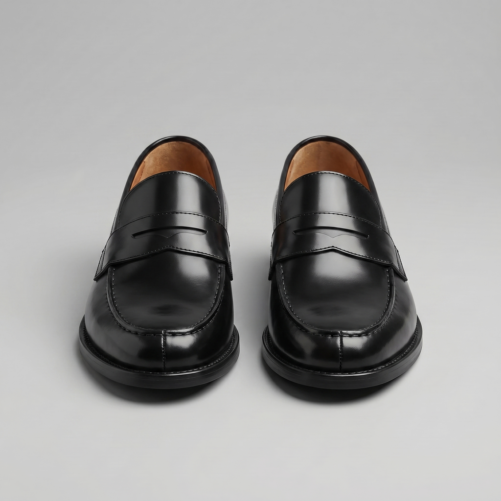 Montarello Men's Leather-Look Penny Loafers