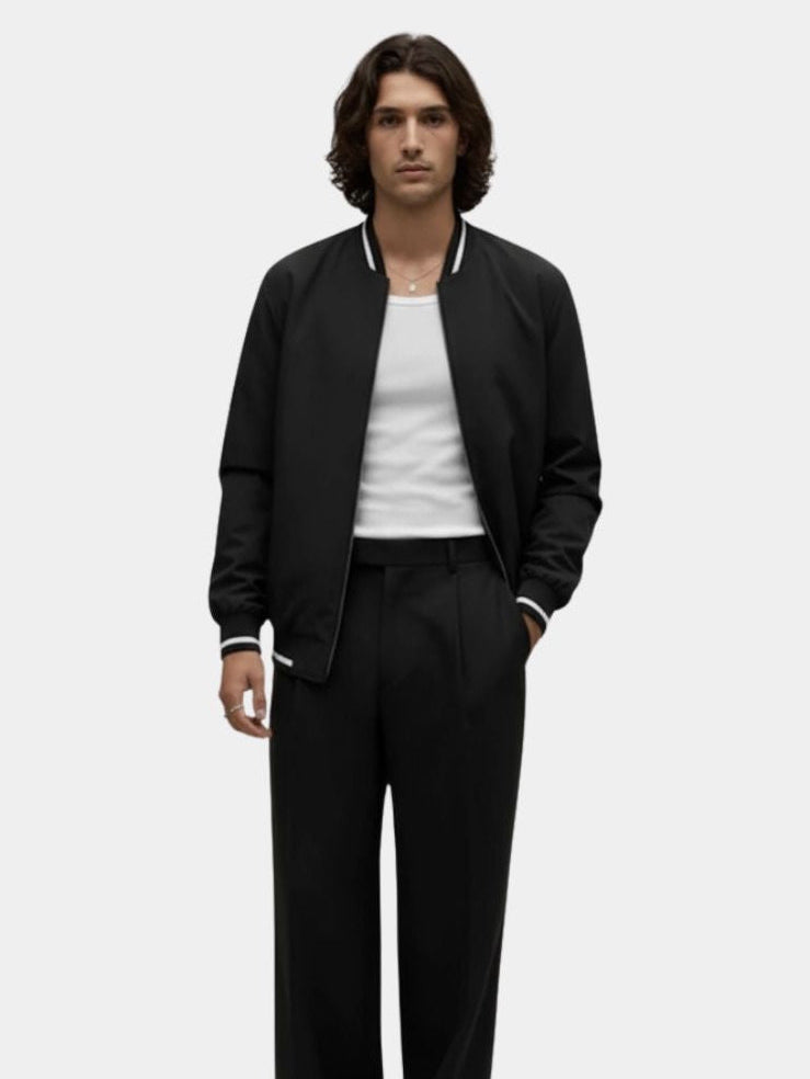 Men's Oversized Effortless Polished Bomber Jacket