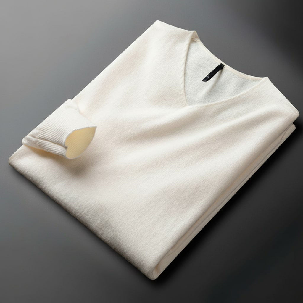 Men's Oversized V-Neck Modern Cardigan in Tin Color