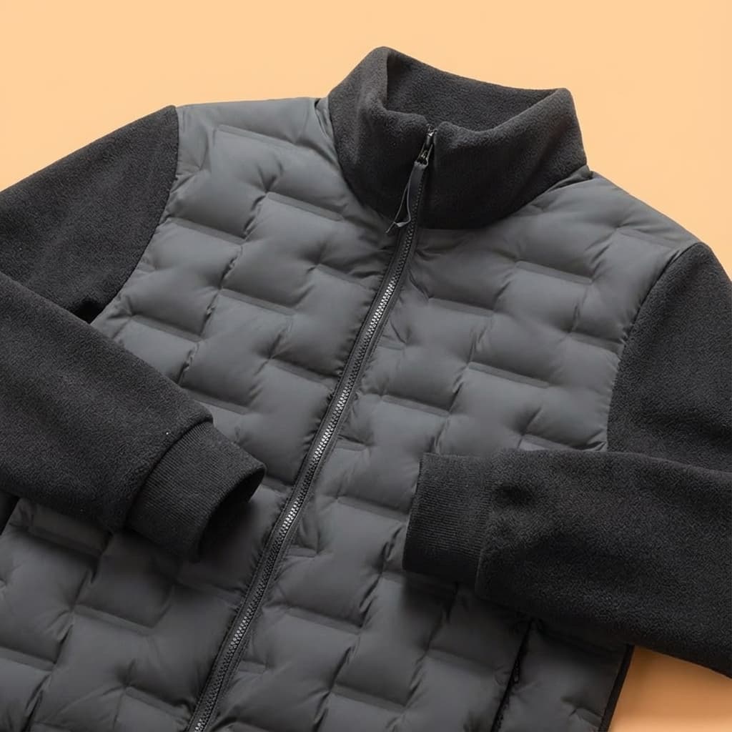 Men's Quilted Fit-and-Flare Classic Puffer Jacket
