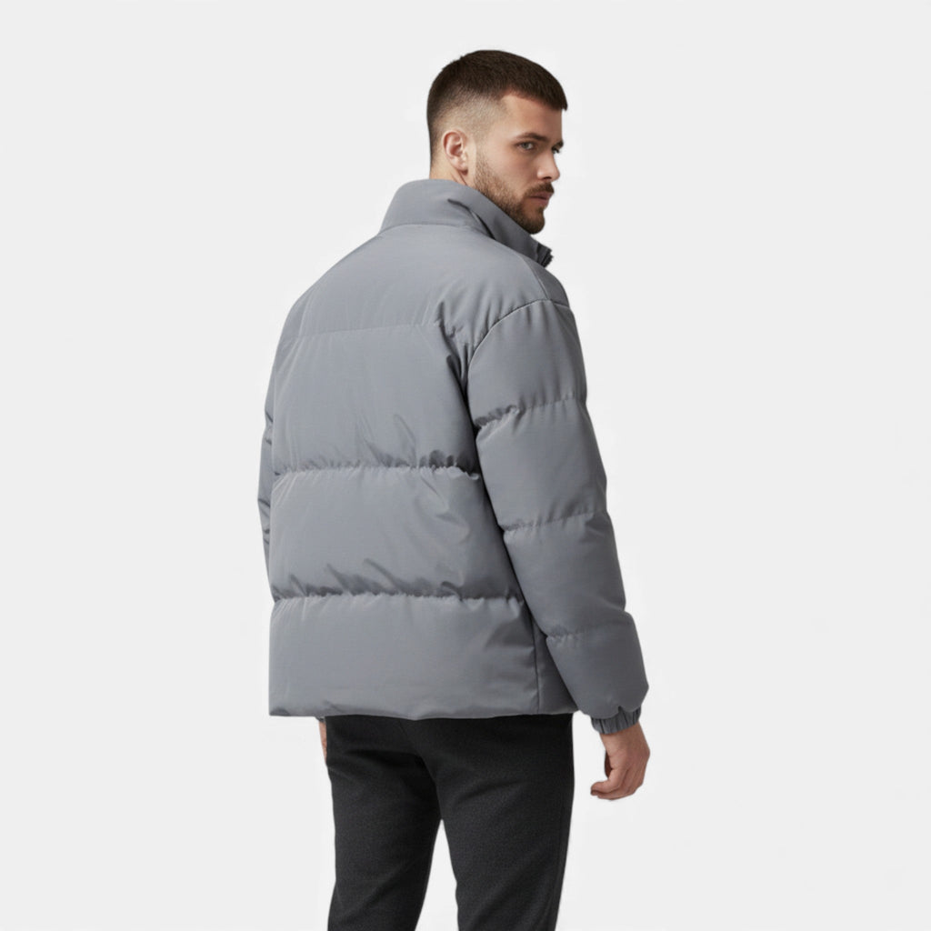 Men's Quilted Minimalist Elevated Puffer Jacket