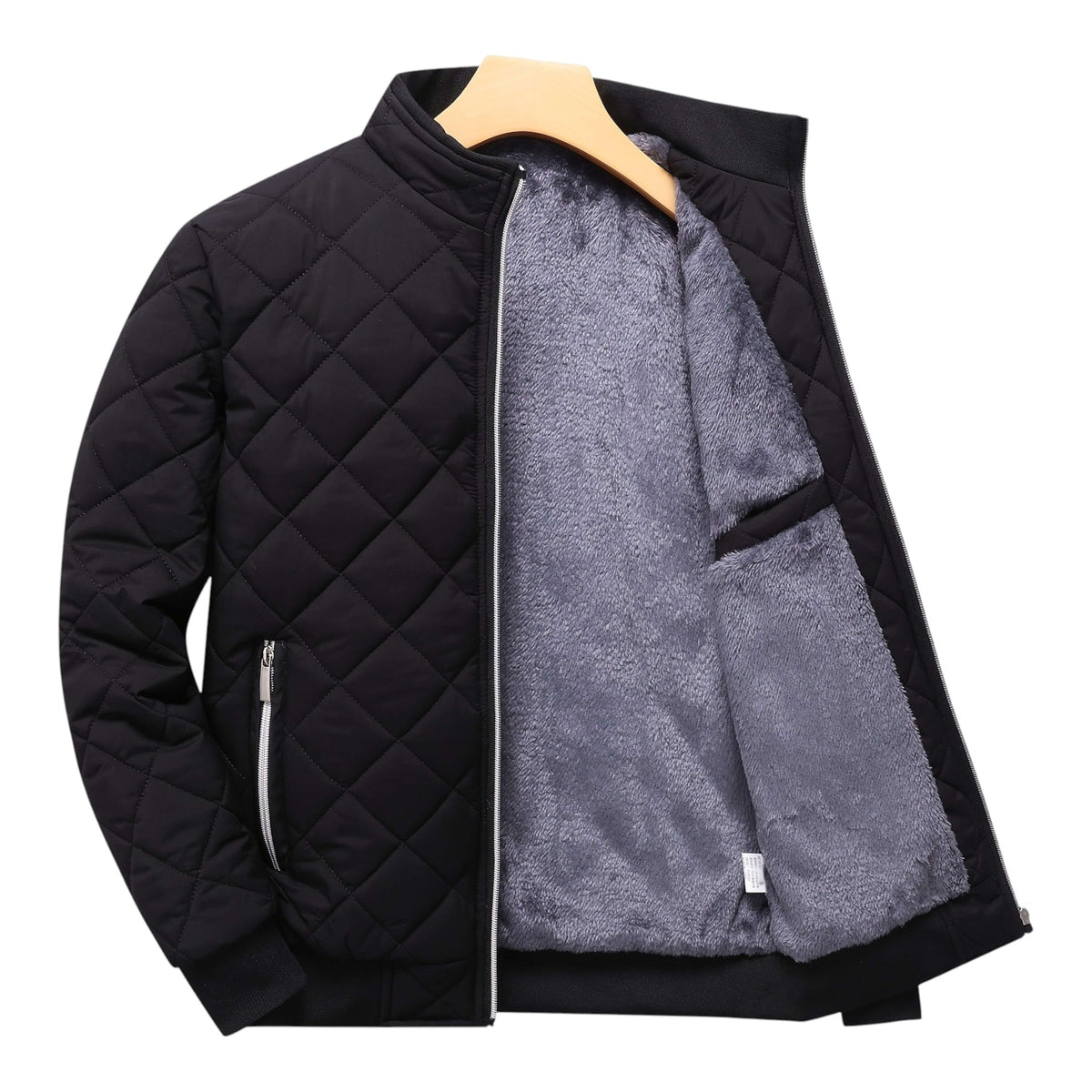 Men's Quilted Wrap Fluid Puffer Jacket