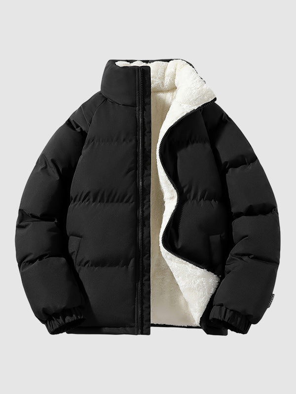 Men's Quilted Zip-Up Stylish Puffer Jacket