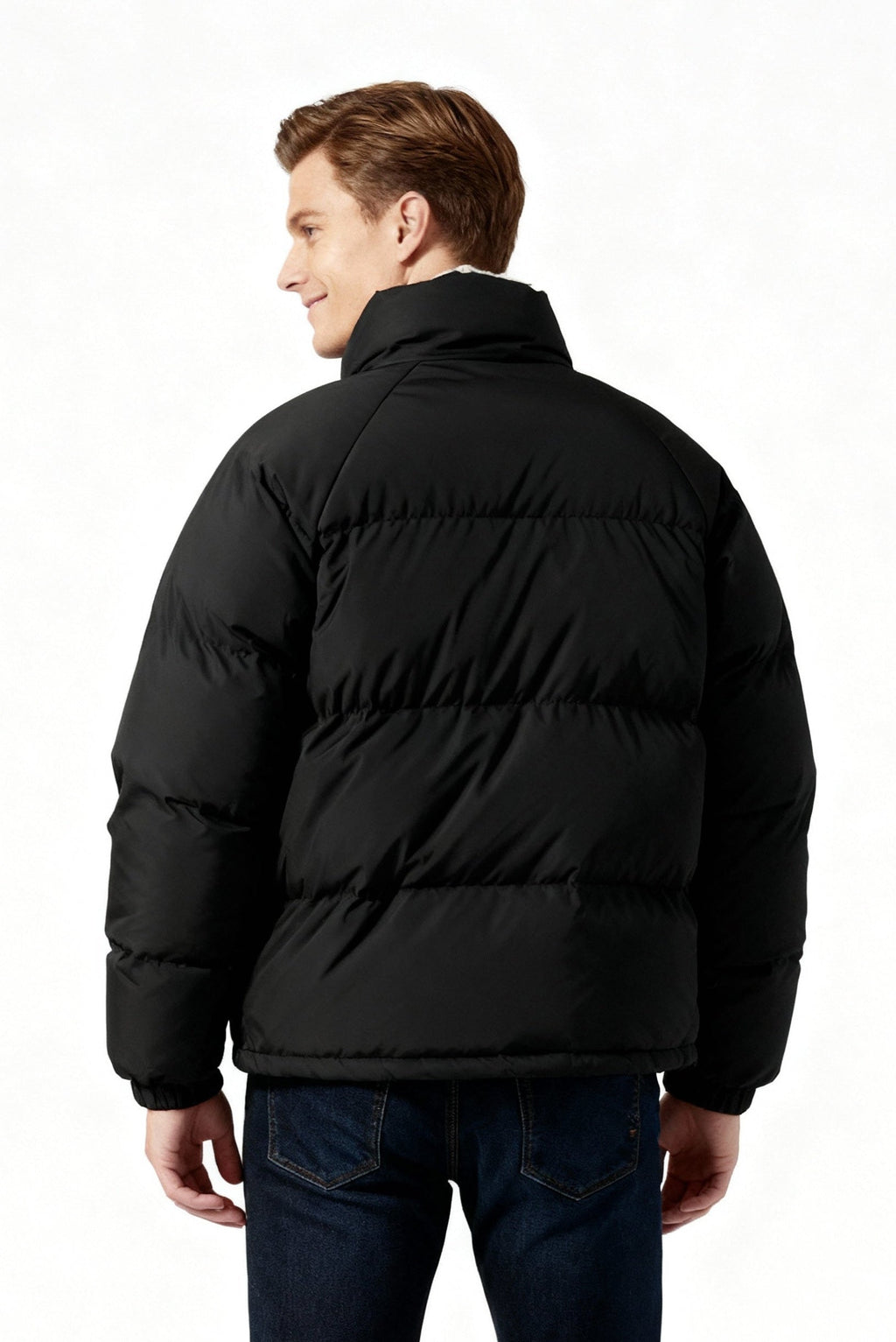 Men's Quilted Zip-Up Stylish Puffer Jacket