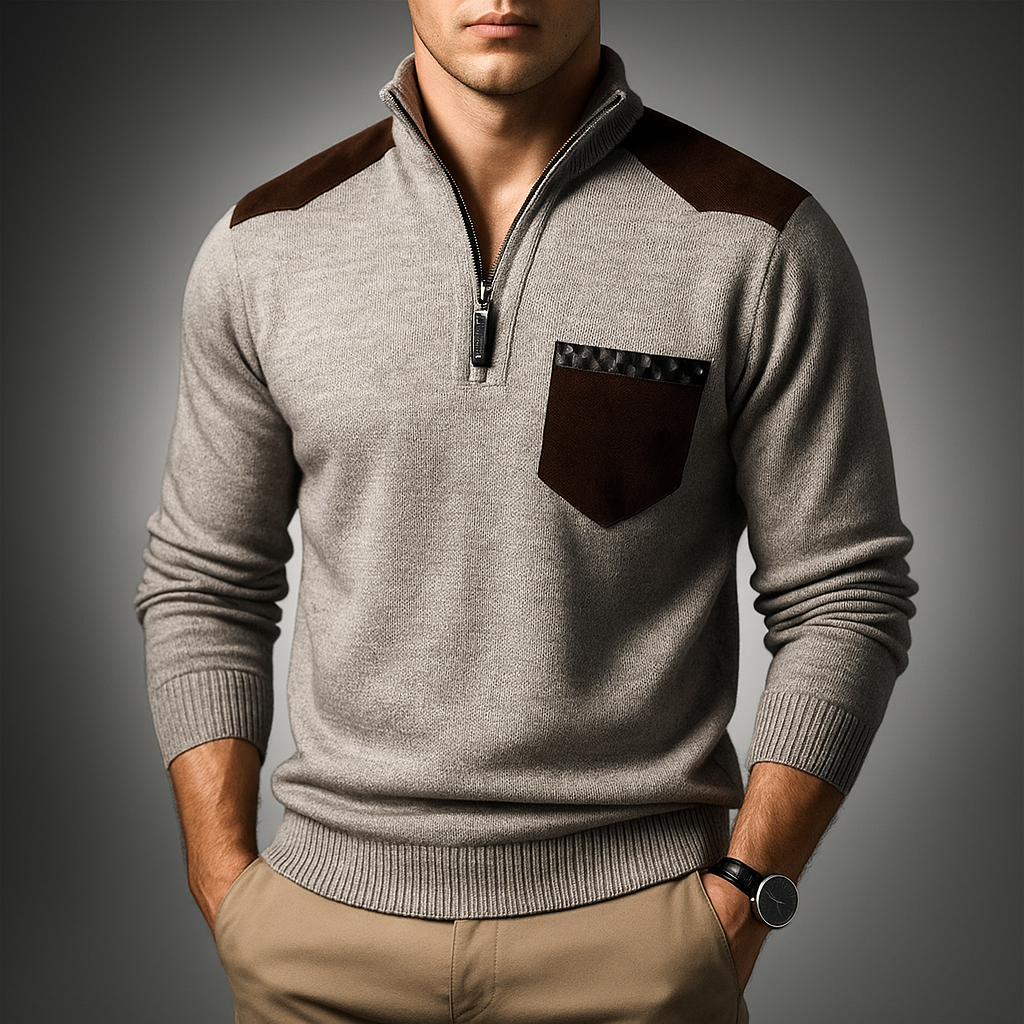 Men's Ribbed Elegant Cardigan