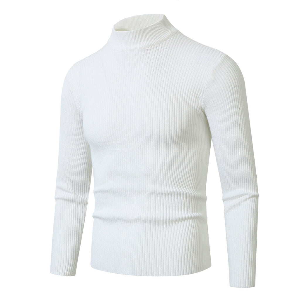 Men's Slim Fit Ribbed Turtleneck Sweater Long Sleeve