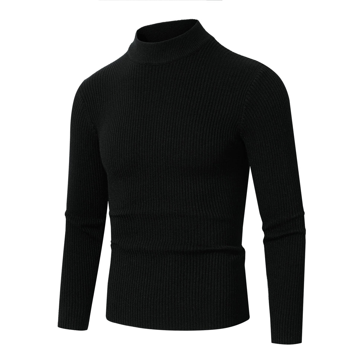 Men's Slim Fit Ribbed Turtleneck Sweater Long Sleeve