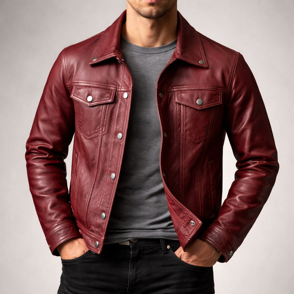 Men's Vintage Genuine Leather Jacket