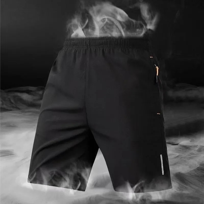 Men's Winter Quick-Dry Ice Silk Shorts Underwear for Running and Gym