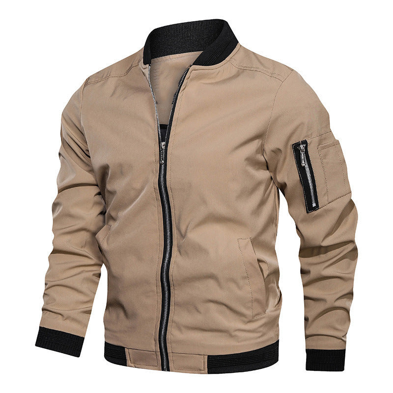 Men's Zip-Up Distinguished Curated Bomber Jacket