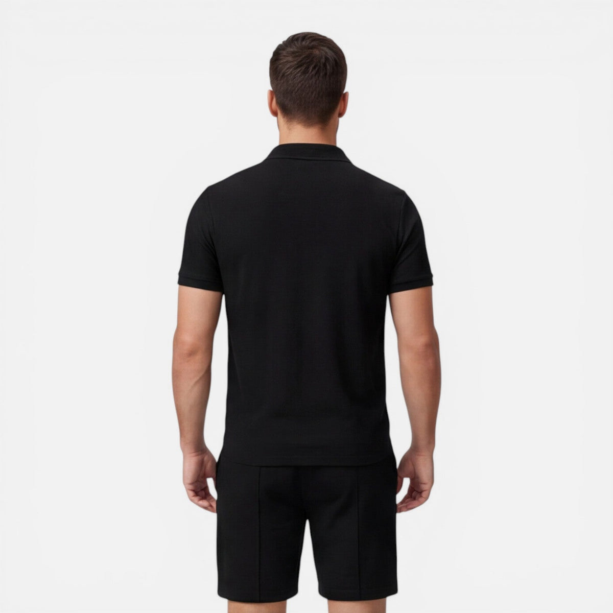 Montarello Men's Slim Fit Polo Shirt & Shorts Co-Ord Set