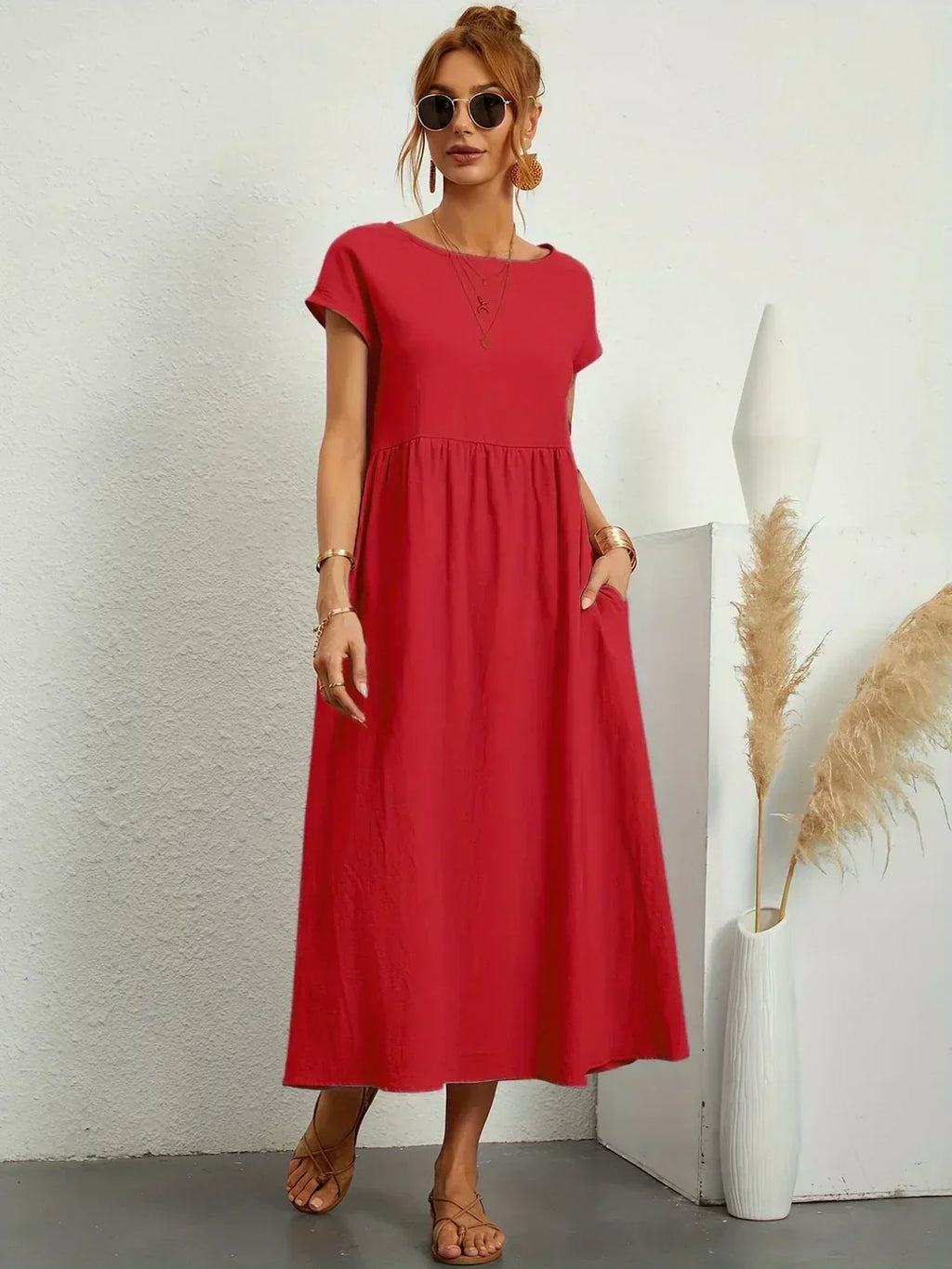 Eva's Boutique | Elegant Comfort Dress