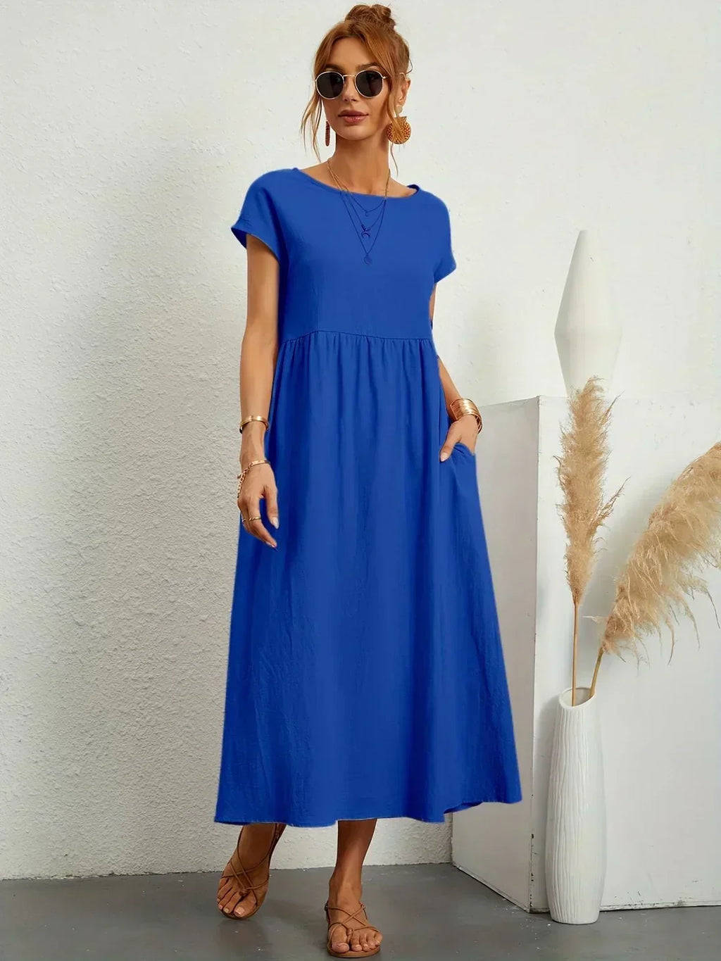 Eva's Boutique | Elegant Comfort Dress