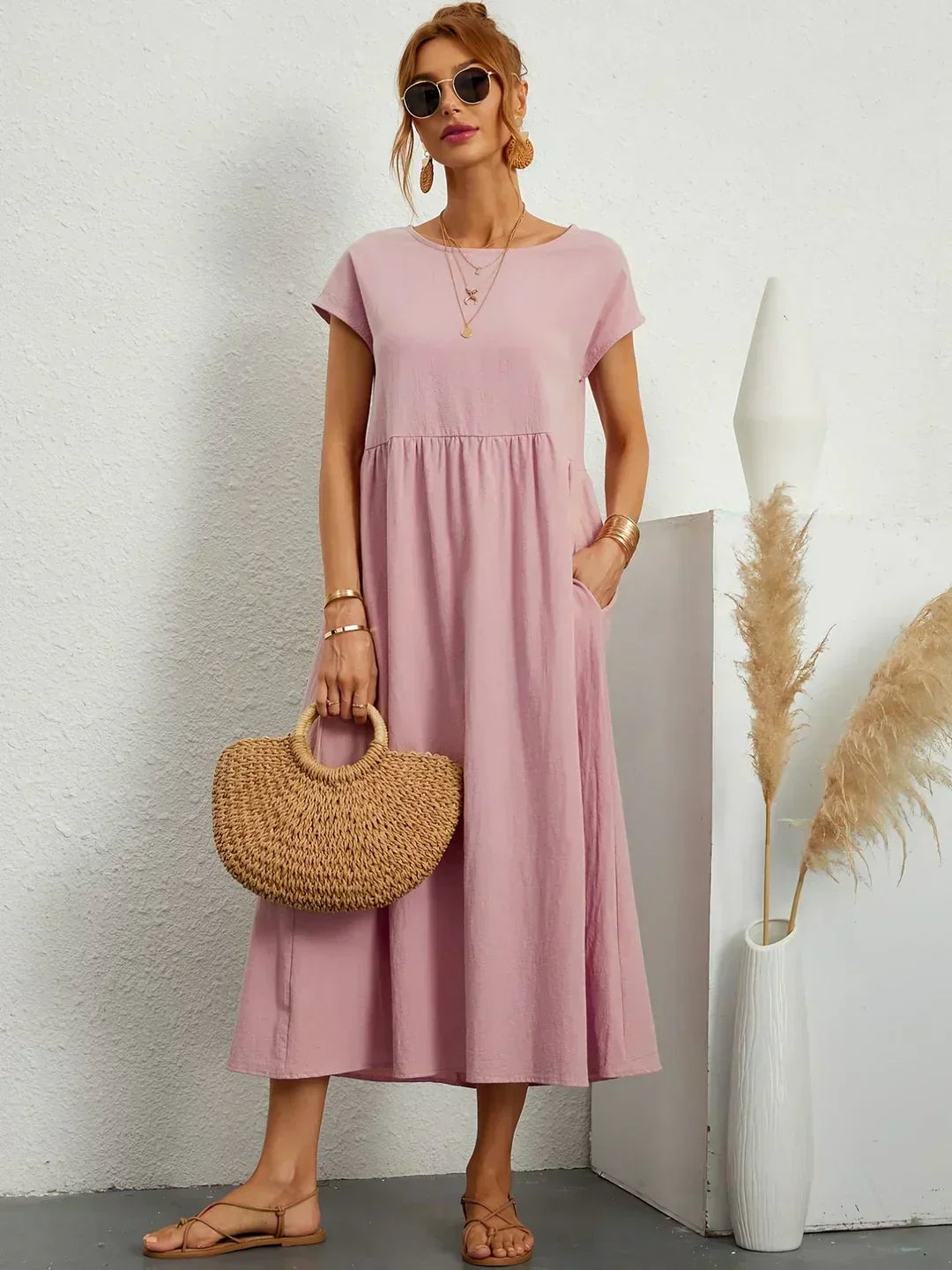 Eva's Boutique | Elegant Comfort Dress