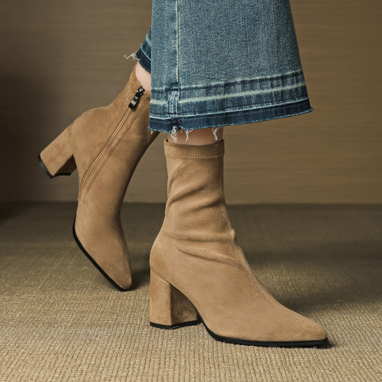 Alora Genuine Suede Boots