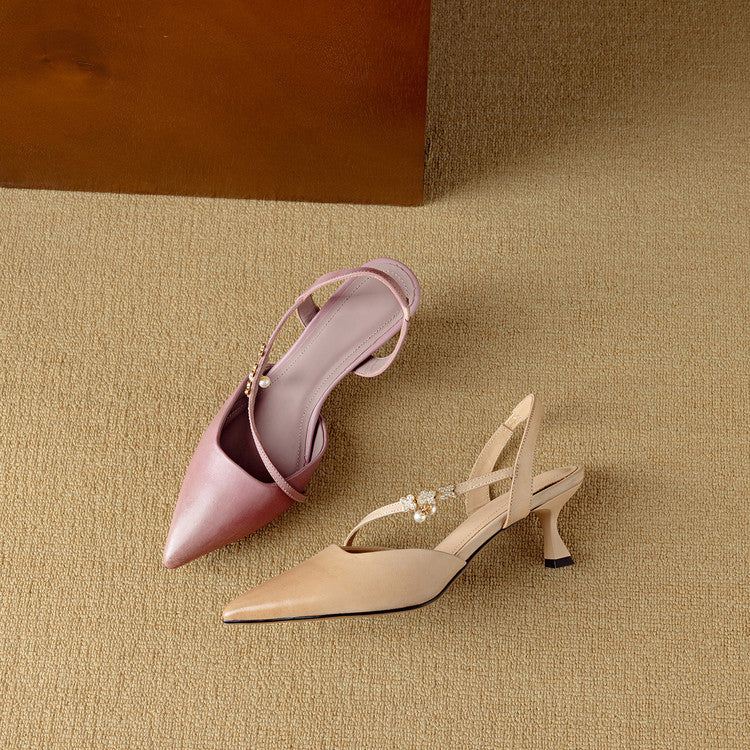Dahlia Genuine Leather Heels