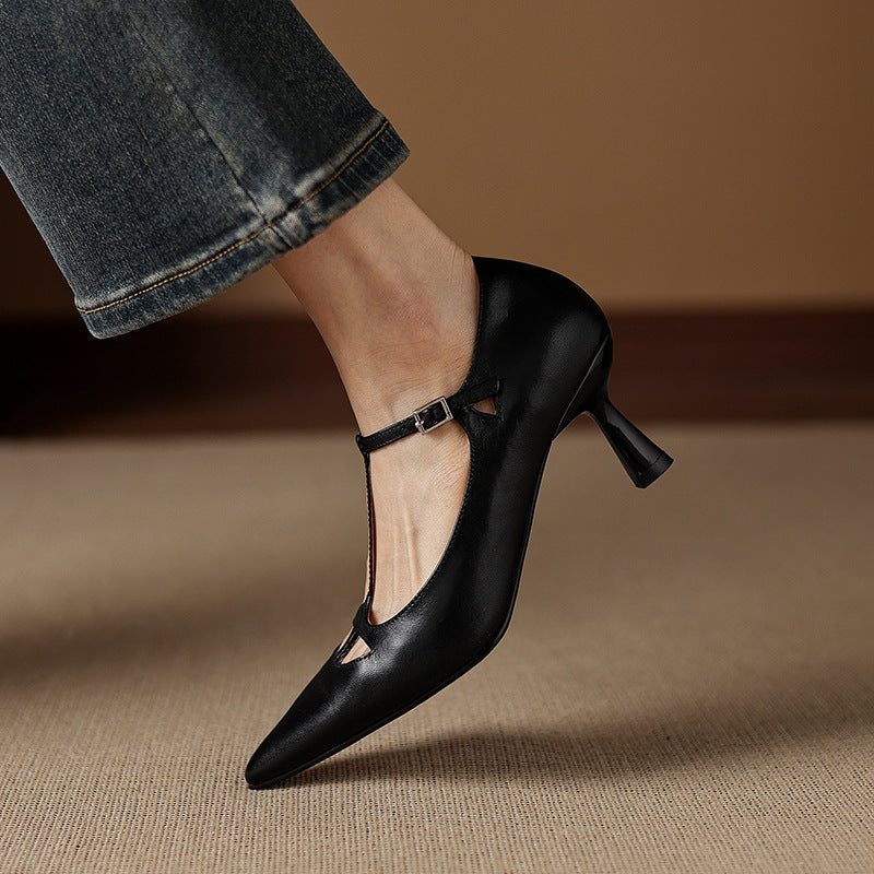 Marve Genuine Leather Pumps
