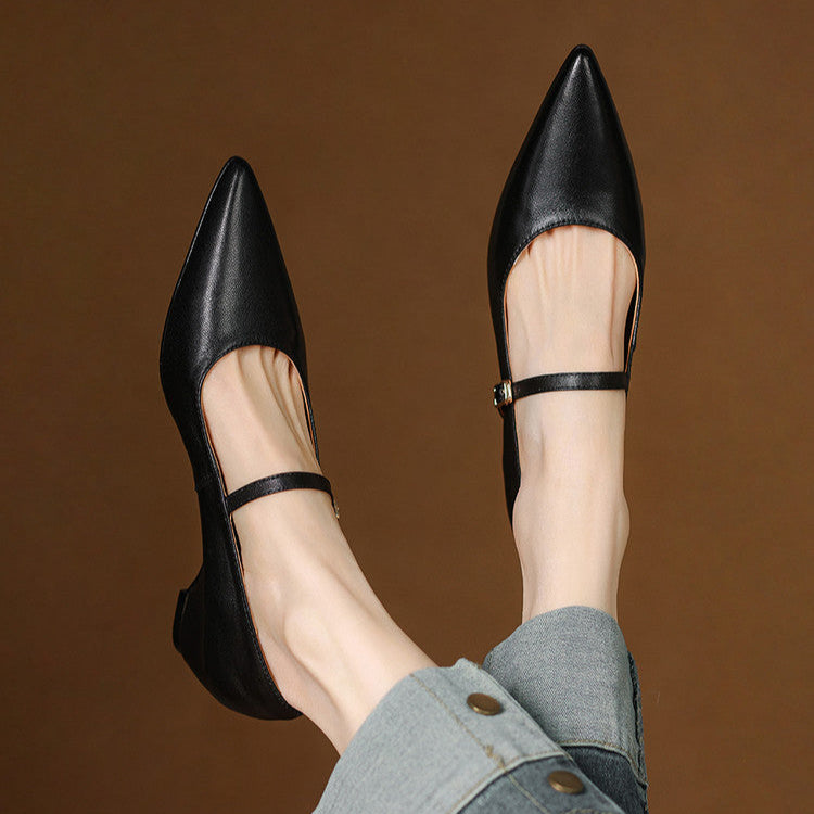 Felcia Genuine Leather Heels