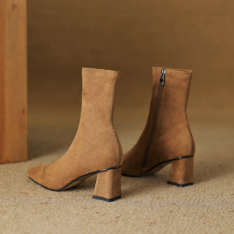 Aelis Genuine Suede Boots