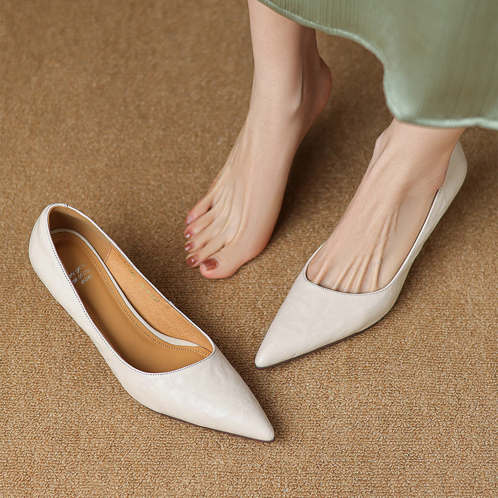 Elore Genuine Leather Heels