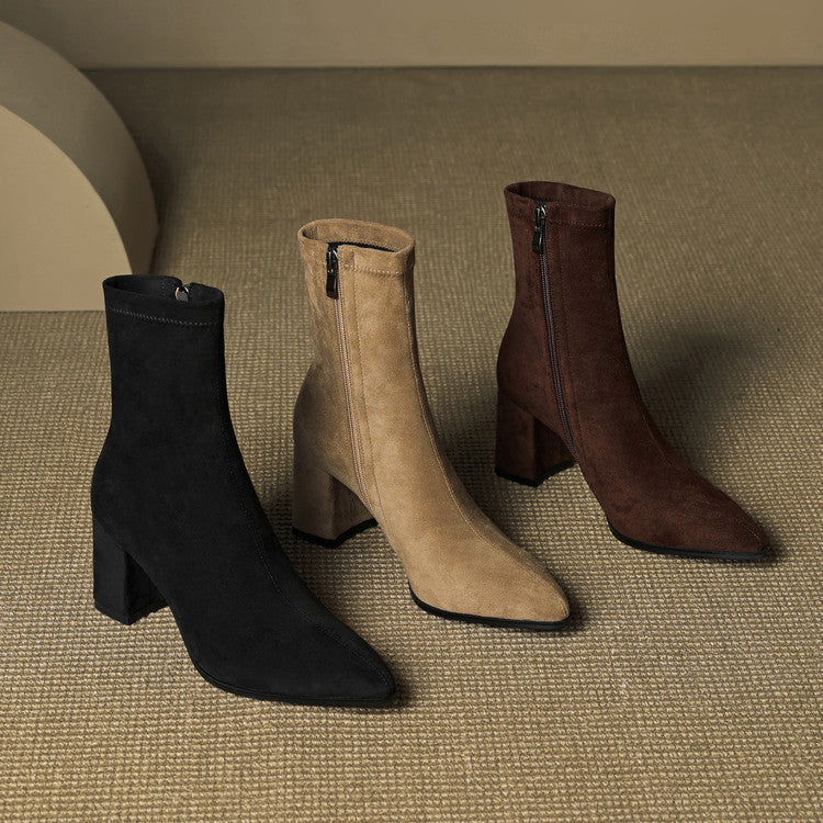 Alora Genuine Suede Boots