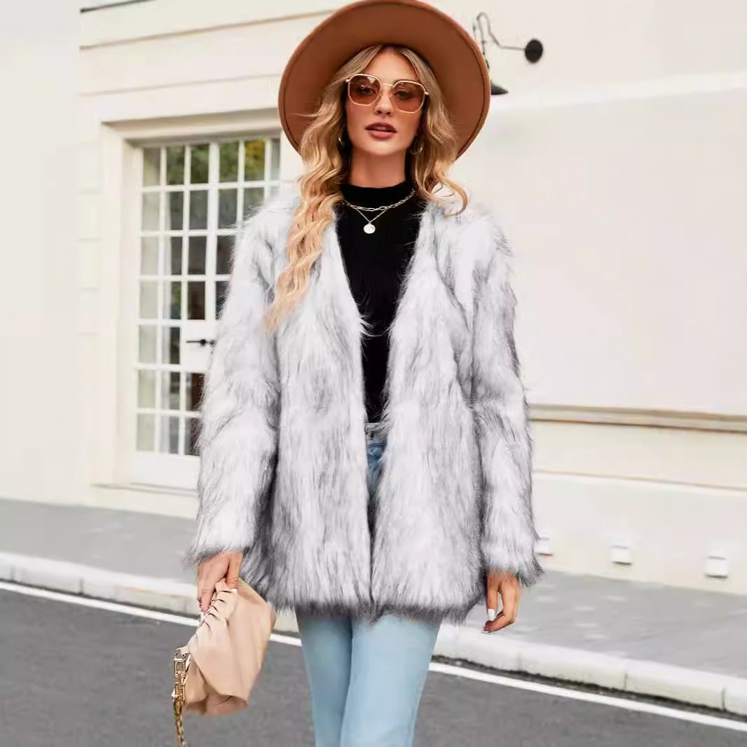 Women's Textured Open-Front Jacket Long Sleeve