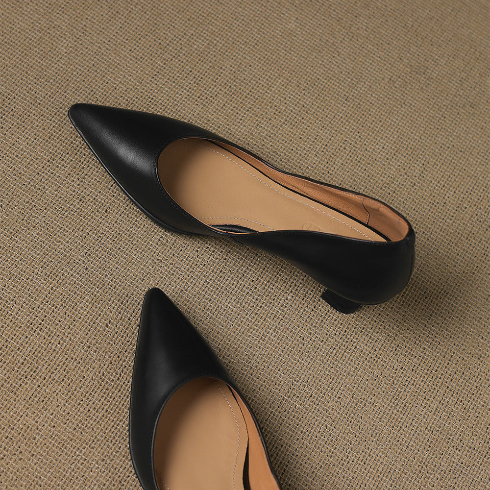 Elyia Genuine Leather Heels