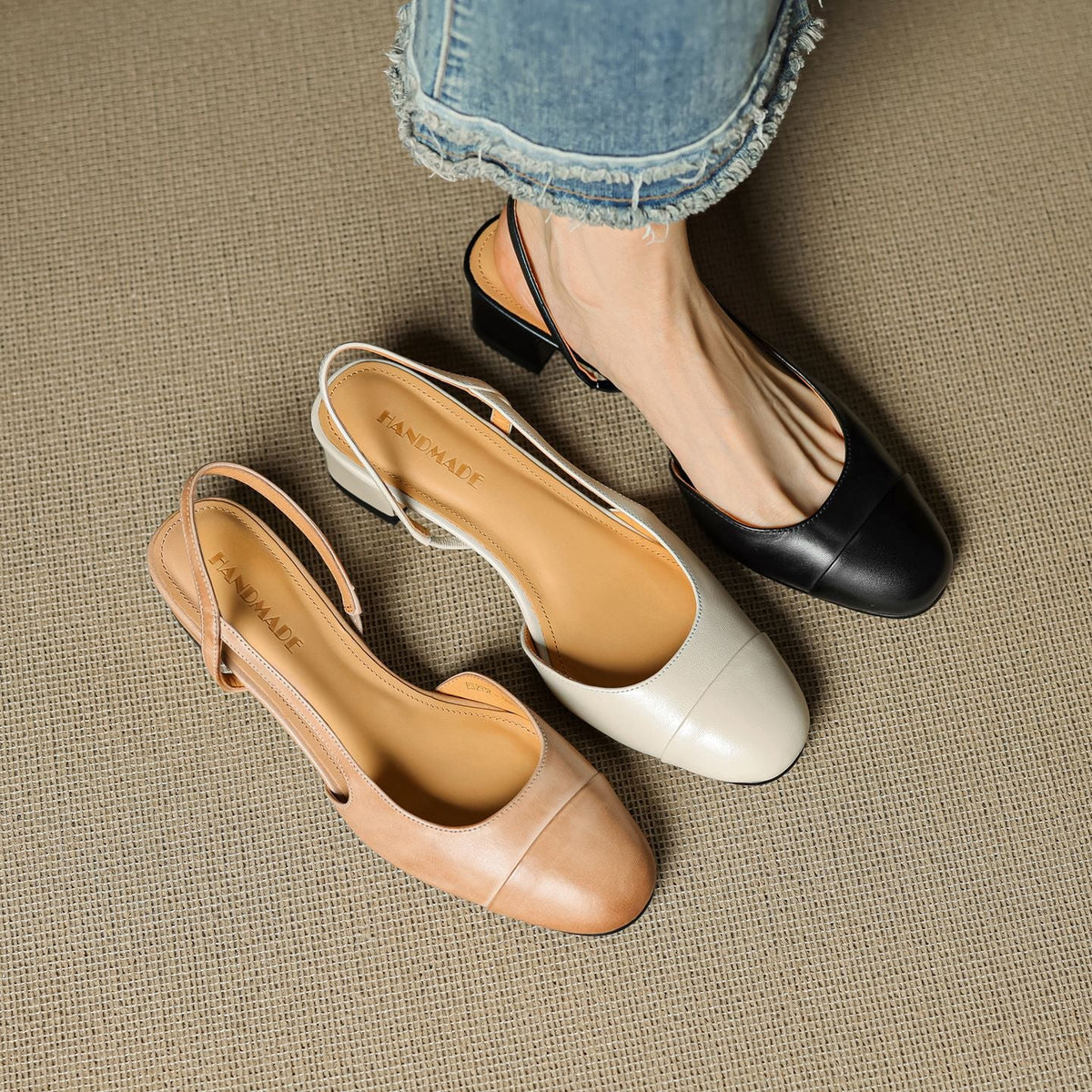 Lureth Genuine Leather Pumps