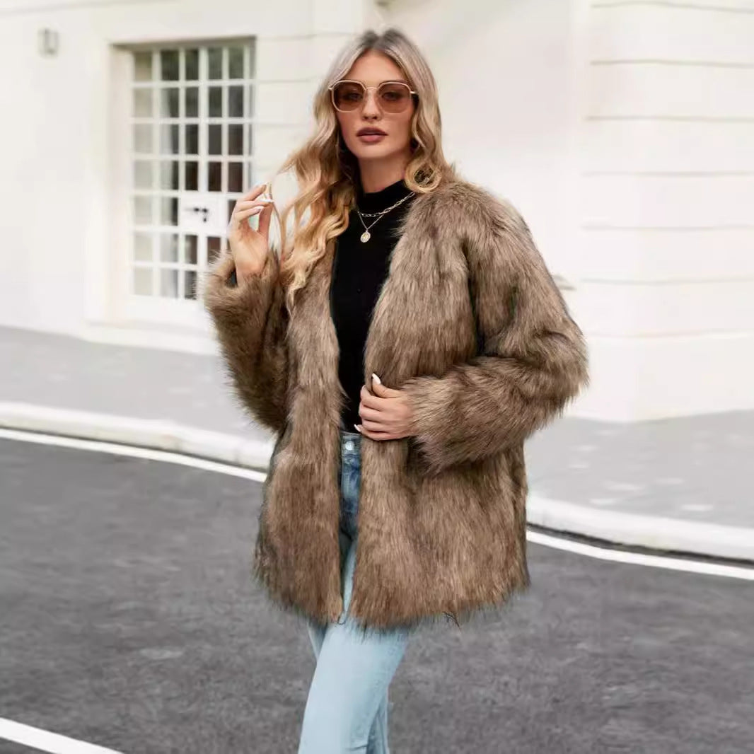 Women's Textured Open-Front Jacket Long Sleeve