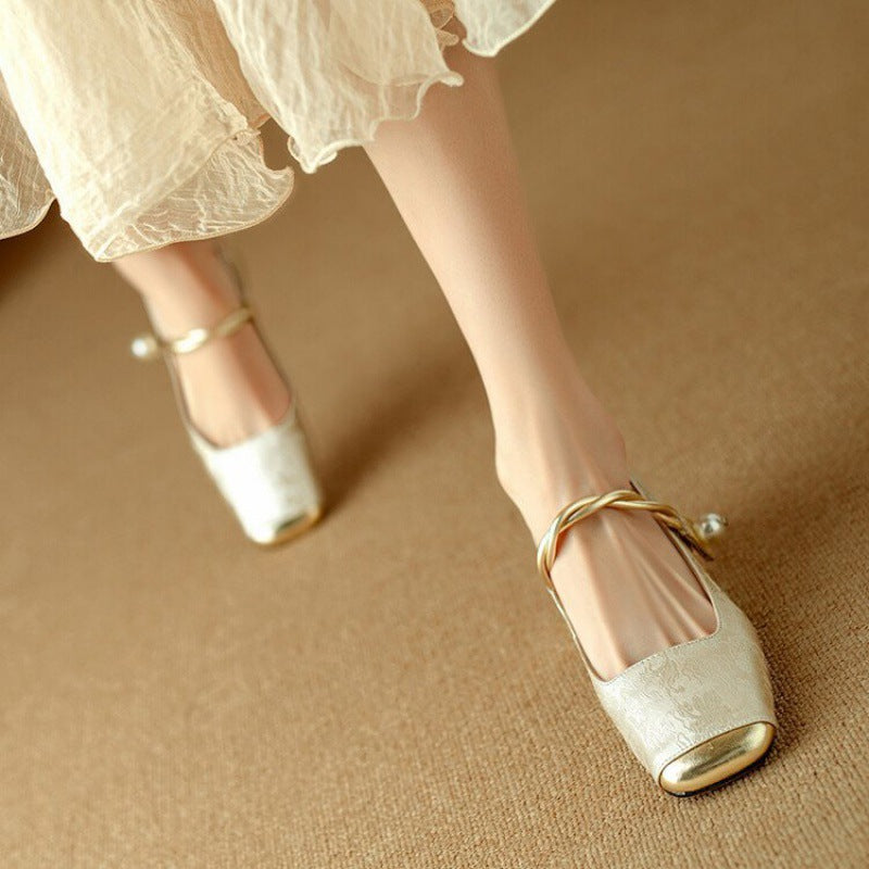 Galene Leather Heels