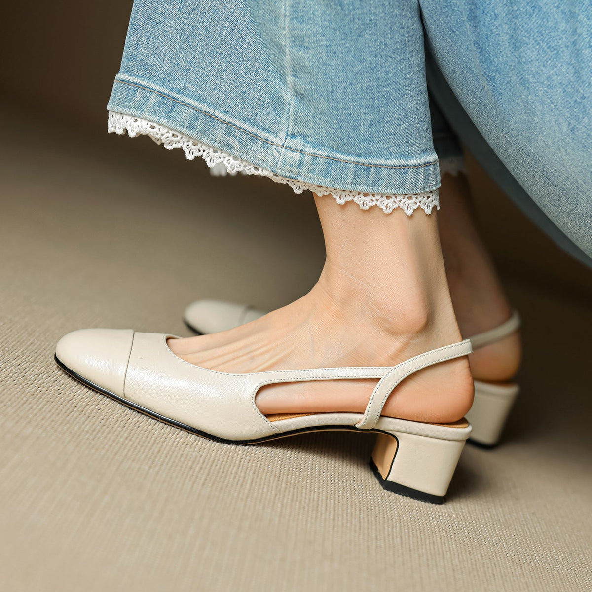 Lureth Genuine Leather Pumps