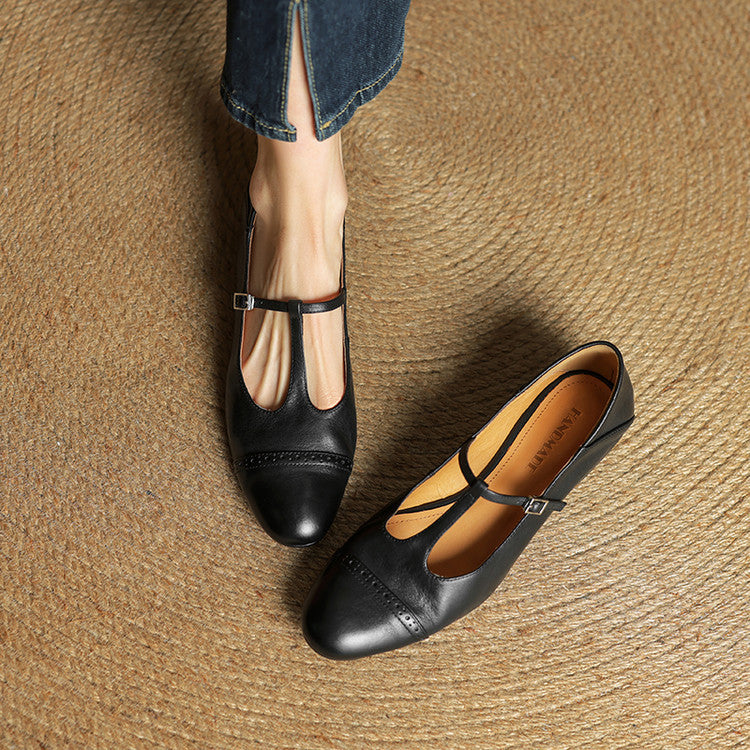 Graneth Genuine Leather Flats