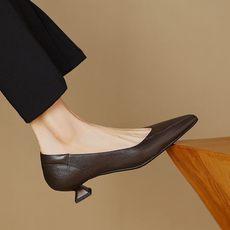 Nera Genuine Leather Heels