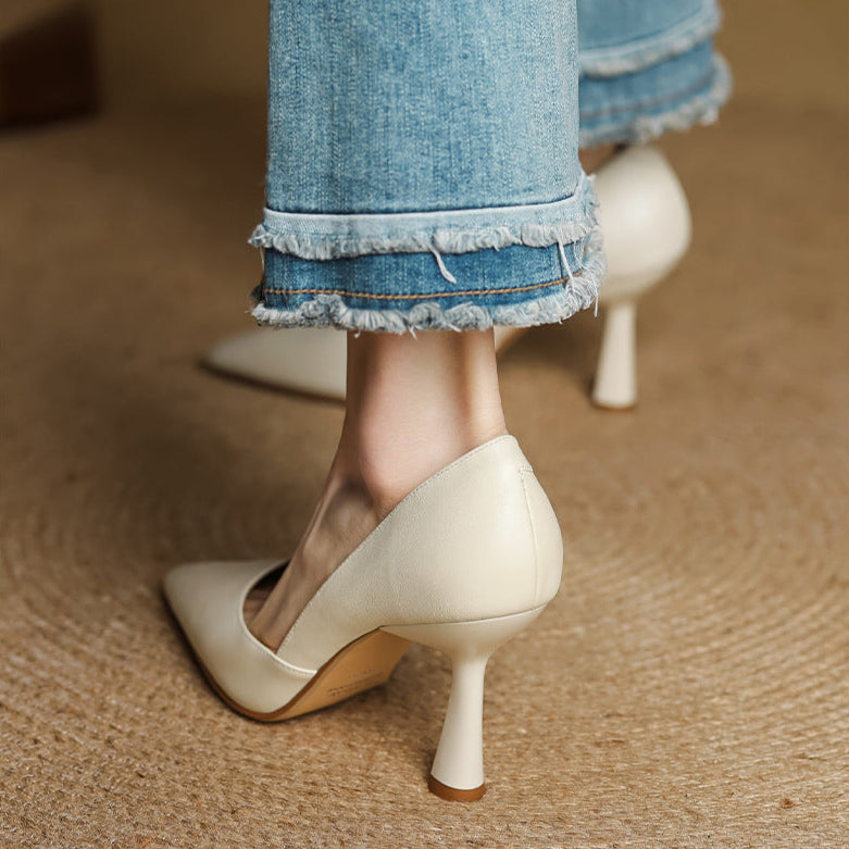 Liana Genuine Leather Heels