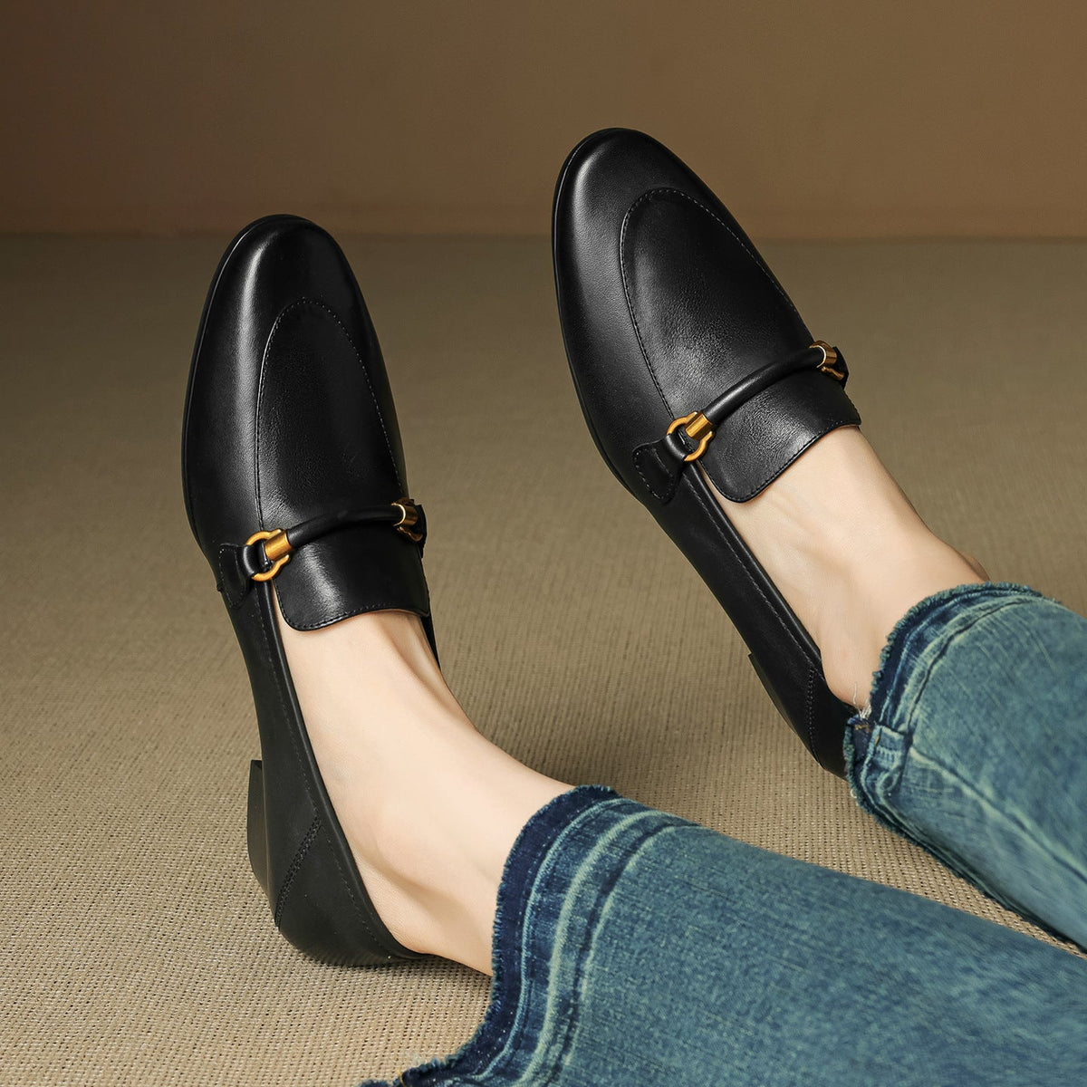 Sera Genuine Leather Loafers
