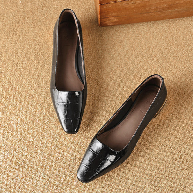 Celene Genuine Leather Heels