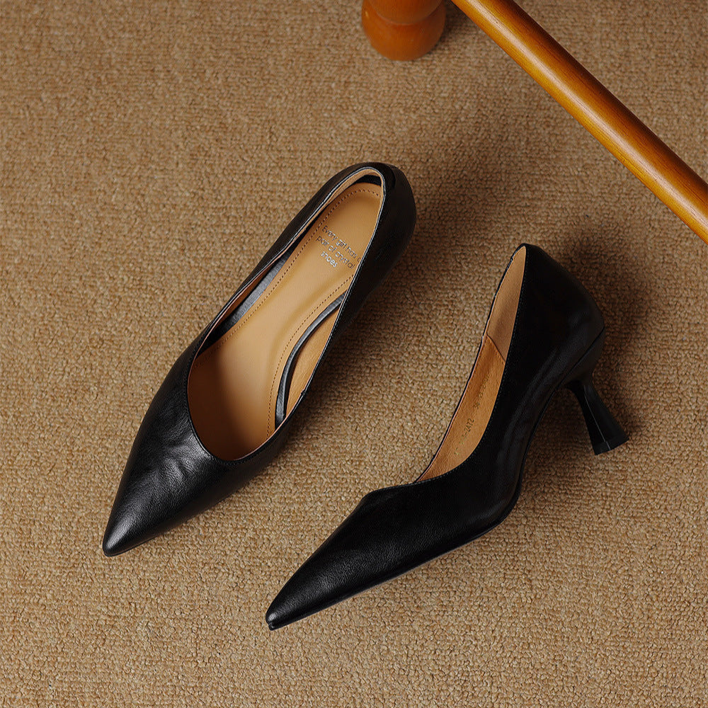 Elore Genuine Leather Heels