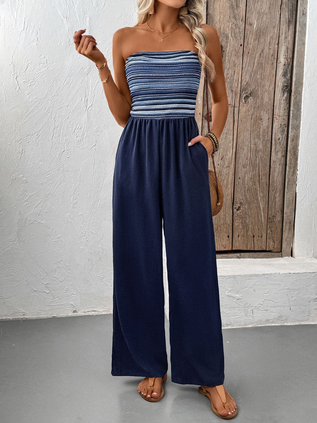 Caldera Flow Strapless Jumpsuit