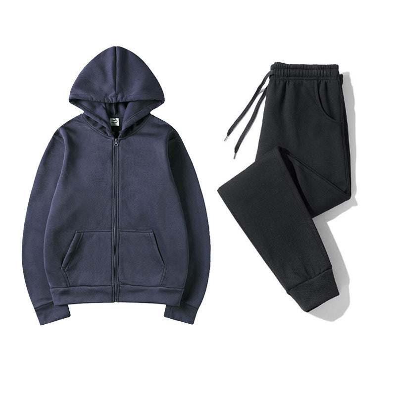 Women's Zip Hoodie and Joggers Set with Elastic Waist
