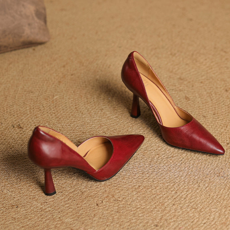 Liana Genuine Leather Heels