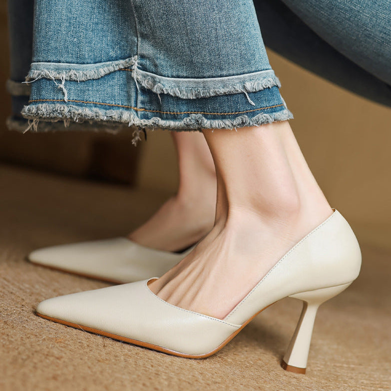 Liana Genuine Leather Heels