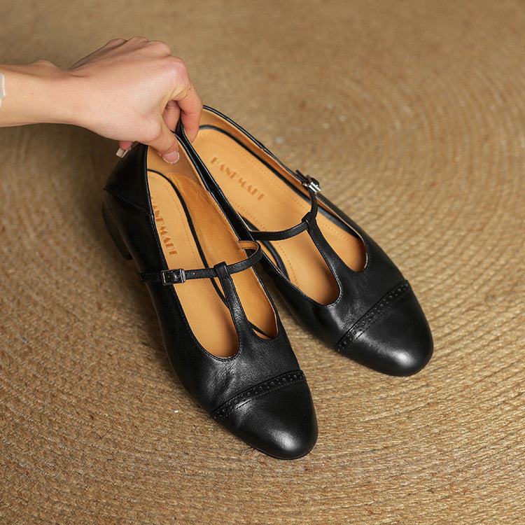 Graneth Genuine Leather Flats
