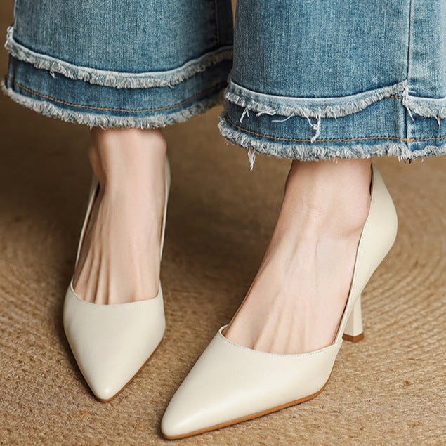 Liana Genuine Leather Heels