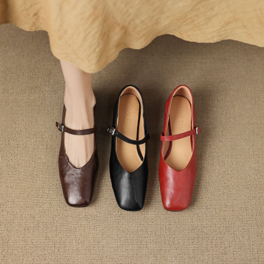 Ayra Genuine Leather Flats