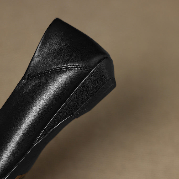 Emor Genuine Leather Flats