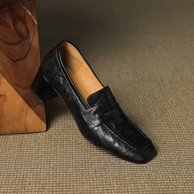 Sora Genuine Leather Heels